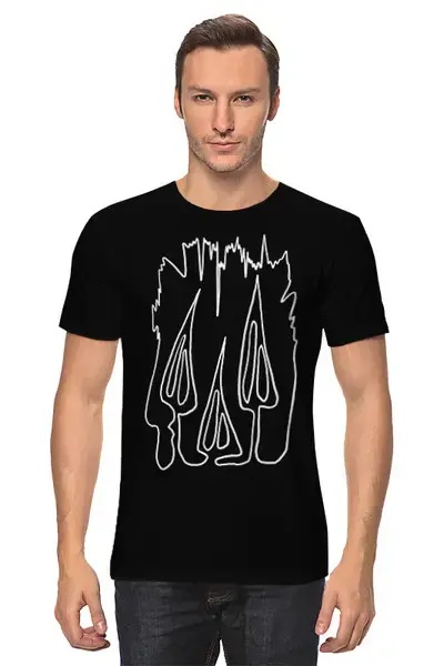 Заказать мужскую футболку в Москве. Футболка классическая Mushrooms от oneredfoxstore@gmail.com - готовые дизайны и нанесение принтов.