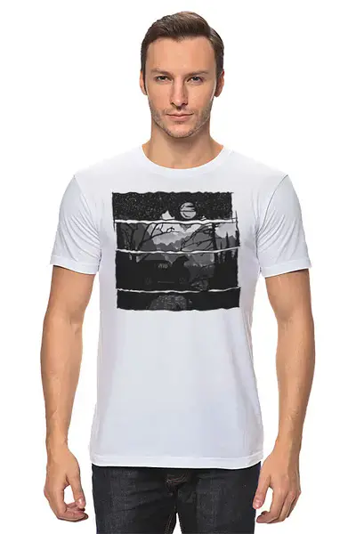 Заказать мужскую футболку в Москве. Футболка классическая Offroad от oneredfoxstore@gmail.com - готовые дизайны и нанесение принтов.