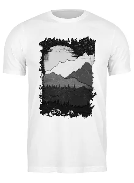 Заказать мужскую футболку в Москве. Футболка классическая Gravel Travel от oneredfoxstore@gmail.com - готовые дизайны и нанесение принтов.