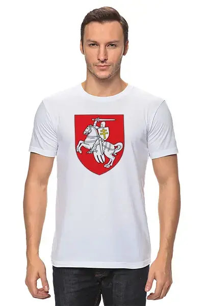 Заказать мужскую футболку в Москве. Футболка классическая Погоня от jomojo - готовые дизайны и нанесение принтов.