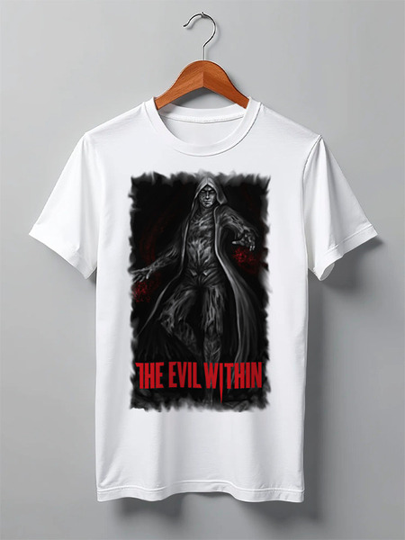Заказать мужскую футболку в Москве. Футболка классическая The Evil Within от Leichenwagen - готовые дизайны и нанесение принтов.