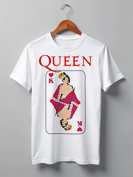 Заказать мужскую футболку в Москве. Футболка классическая Freddie Mercury - Queen от Leichenwagen - готовые дизайны и нанесение принтов.