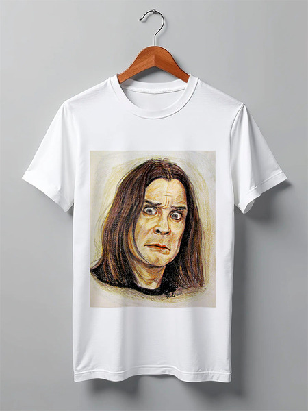 Заказать мужскую футболку в Москве. Футболка классическая Ozzy Osbourne  от polinalinden - готовые дизайны и нанесение принтов.