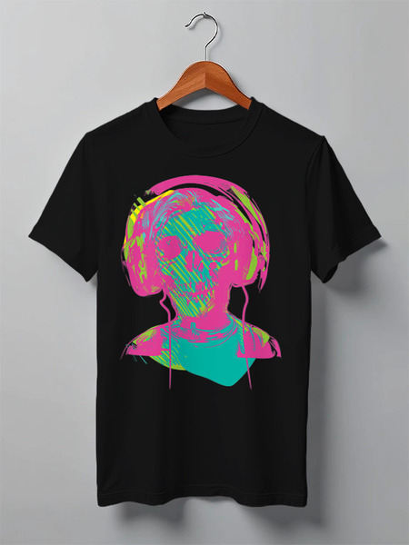 Заказать мужскую футболку в Москве. Футболка классическая Skulls от oneredfoxstore@gmail.com - готовые дизайны и нанесение принтов.