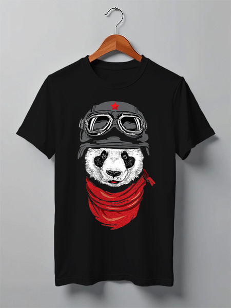 Заказать мужскую футболку в Москве. Футболка классическая Soviet panda от priceless - готовые дизайны и нанесение принтов.