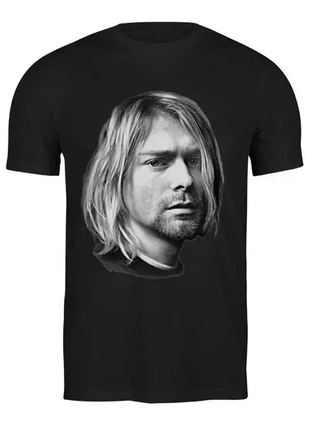Заказать мужскую футболку в Москве. Футболка классическая Kurt Cobain от rancid - готовые дизайны и нанесение принтов.