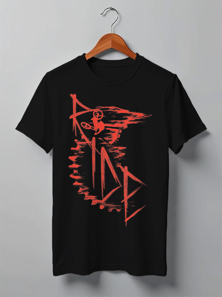 Заказать мужскую футболку в Москве. Футболка классическая Ride MTB от oneredfoxstore@gmail.com - готовые дизайны и нанесение принтов.