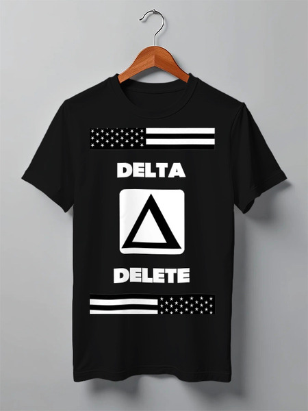 Заказать мужскую футболку в Москве. Футболка классическая Delta Delete от Vladimir Vladimir - готовые дизайны и нанесение принтов.