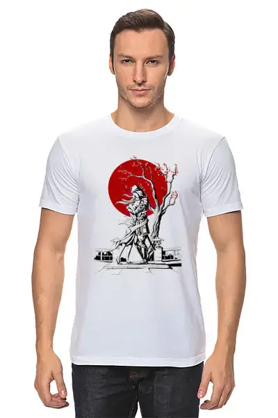 Заказать мужскую футболку в Москве. Футболка классическая Japan от Kostya  - готовые дизайны и нанесение принтов.