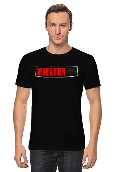 Заказать мужскую футболку в Москве. Футболка классическая Группа "Soundgarden" от Fedor - готовые дизайны и нанесение принтов.