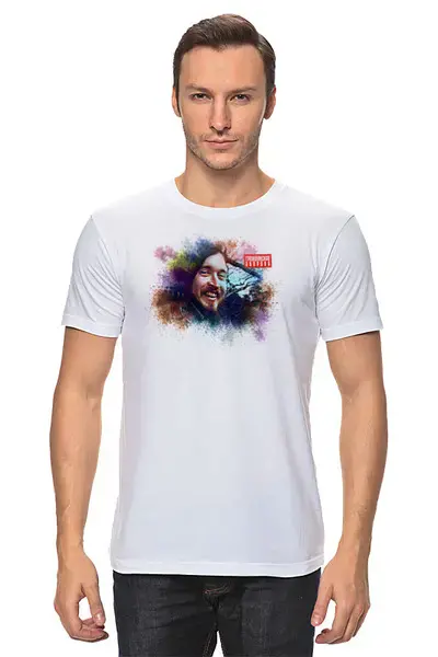 Заказать мужскую футболку в Москве. Футболка классическая Вселенская большая любовь от yp17@yandex.ru - готовые дизайны и нанесение принтов.