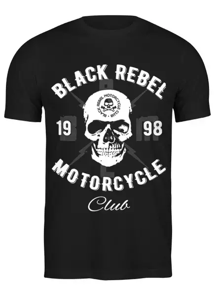 Заказать мужскую футболку в Москве. Футболка классическая Black Rebel Motorcycle Club от geekbox - готовые дизайны и нанесение принтов.