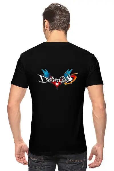 Заказать мужскую футболку в Москве. Футболка классическая DEVIL MAY CRY от robus - готовые дизайны и нанесение принтов.