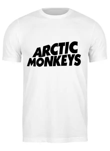 Заказать мужскую футболку в Москве. Футболка классическая Arctic Monkeys от vasyadesu - готовые дизайны и нанесение принтов.