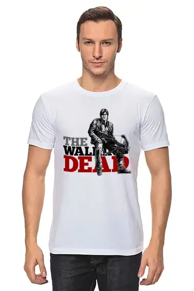 Заказать мужскую футболку в Москве. Футболка классическая The Walking Dead от iZOMBIE - готовые дизайны и нанесение принтов.