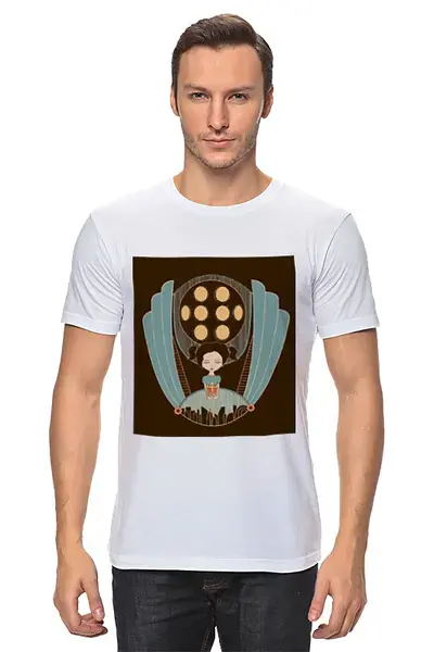 Заказать мужскую футболку в Москве. Футболка классическая Bioshock - Little Sister от priceless - готовые дизайны и нанесение принтов.