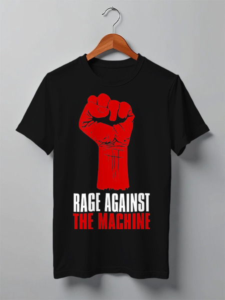 Заказать мужскую футболку в Москве. Футболка классическая Rage Against the Machine от geekbox - готовые дизайны и нанесение принтов.