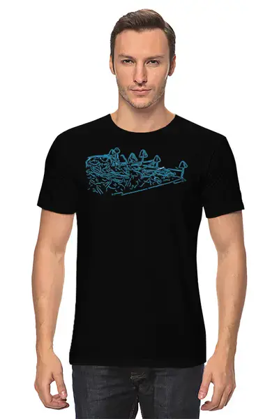 Заказать мужскую футболку в Москве. Футболка классическая Mushrooms от oneredfoxstore@gmail.com - готовые дизайны и нанесение принтов.
