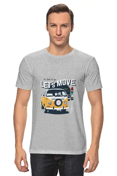 Заказать мужскую футболку в Москве. Футболка классическая Автобус от acidhouses - готовые дизайны и нанесение принтов.