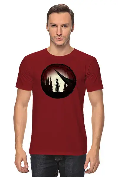 Заказать мужскую футболку в Москве. Футболка классическая Forest Aliens от oneredfoxstore@gmail.com - готовые дизайны и нанесение принтов.