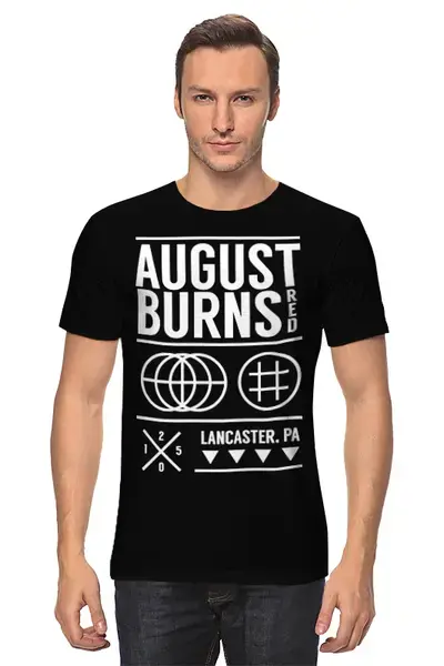 Заказать мужскую футболку в Москве. Футболка классическая August Burns Red от geekbox - готовые дизайны и нанесение принтов.