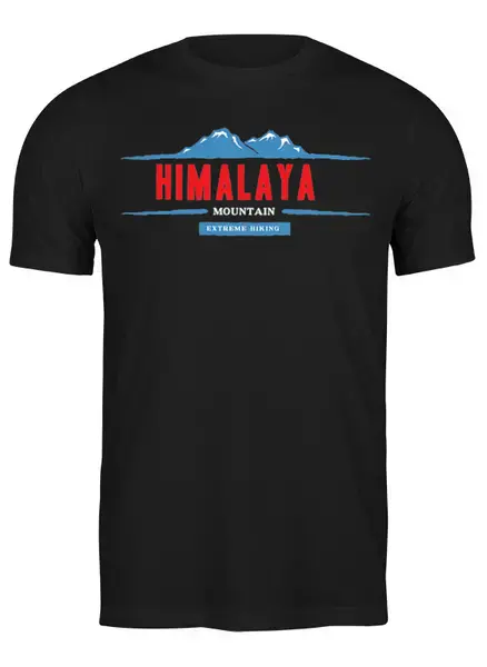 Заказать мужскую футболку в Москве. Футболка классическая Mountains от oneredfoxstore@gmail.com - готовые дизайны и нанесение принтов.