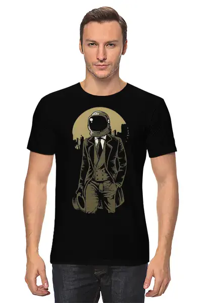 Заказать мужскую футболку в Москве. Футболка классическая Oldschool от oneredfoxstore@gmail.com - готовые дизайны и нанесение принтов.