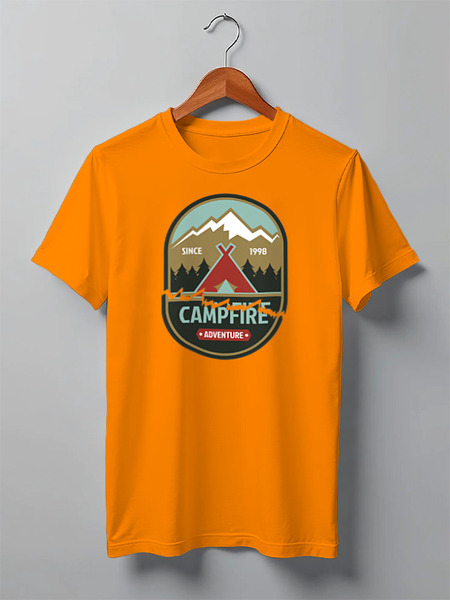Заказать мужскую футболку в Москве. Футболка классическая Mountains от oneredfoxstore@gmail.com - готовые дизайны и нанесение принтов.
