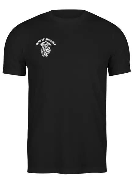 Заказать мужскую футболку в Москве. Футболка классическая sons of anarchy t-shirt от rancid - готовые дизайны и нанесение принтов.
