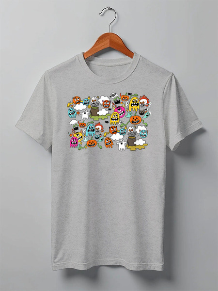 Заказать мужскую футболку в Москве. Футболка классическая Zombies от oneredfoxstore@gmail.com - готовые дизайны и нанесение принтов.