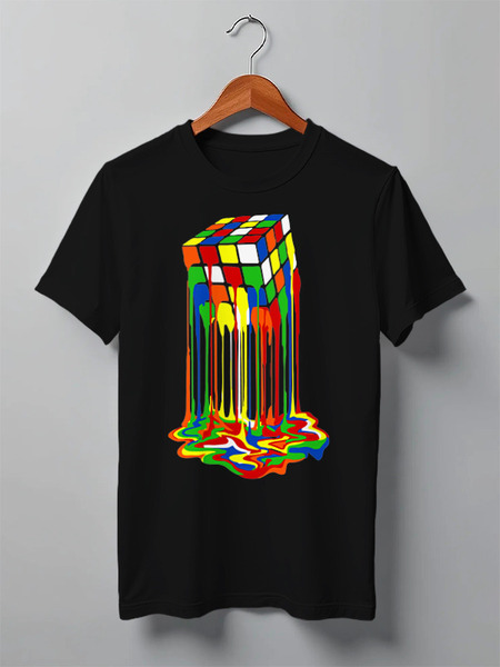 Заказать мужскую футболку в Москве. Футболка классическая Color cube от skynatural - готовые дизайны и нанесение принтов.