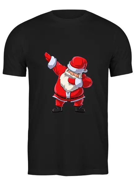 Заказать мужскую футболку в Москве. Футболка классическая Santa Dab от skynatural - готовые дизайны и нанесение принтов.