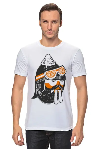 Заказать мужскую футболку в Москве. Футболка классическая БОБЕР от CoolDesign - готовые дизайны и нанесение принтов.