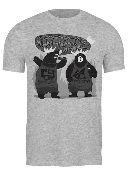 Заказать мужскую футболку в Москве. Футболка классическая Hip Hop Bears Crew от oneredfoxstore@gmail.com - готовые дизайны и нанесение принтов.