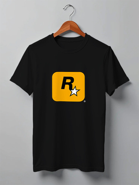 Заказать мужскую футболку в Москве. Футболка классическая Rockstar от GOOD PRINT - готовые дизайны и нанесение принтов.