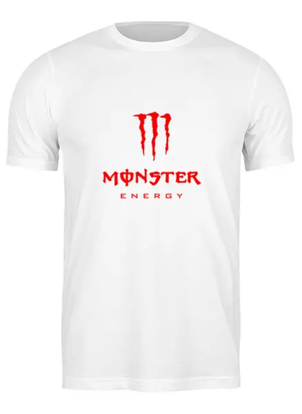 Заказать мужскую футболку в Москве. Футболка классическая Monster Energy от THE_NISE  - готовые дизайны и нанесение принтов.
