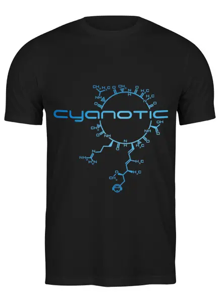 Заказать мужскую футболку в Москве. Футболка классическая Cyanotic от OEX design - готовые дизайны и нанесение принтов.