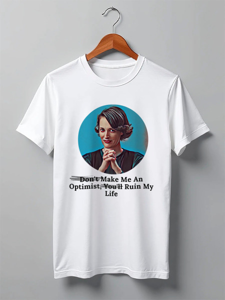 Заказать мужскую футболку в Москве. Футболка классическая fleabag shirt от fedorovaalinavl@gmail.com - готовые дизайны и нанесение принтов.