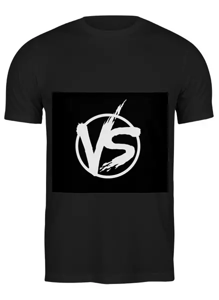 Заказать мужскую футболку в Москве. Футболка классическая VS VERSUS  от Руслан Кривощёков - готовые дизайны и нанесение принтов.