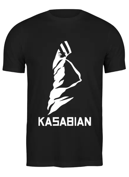 Заказать мужскую футболку в Москве. Футболка классическая Kasabian от Easy-store - готовые дизайны и нанесение принтов.