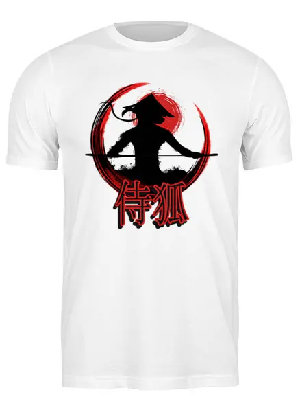 Заказать мужскую футболку в Москве. Футболка классическая Fox Ninja от oneredfoxstore@gmail.com - готовые дизайны и нанесение принтов.