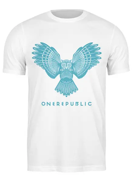 Заказать мужскую футболку в Москве. Футболка классическая OneRepublic от geekbox - готовые дизайны и нанесение принтов.