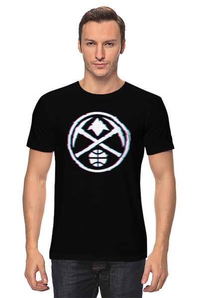 Заказать мужскую футболку в Москве. Футболка классическая Денвер Наггетс от skynatural - готовые дизайны и нанесение принтов.