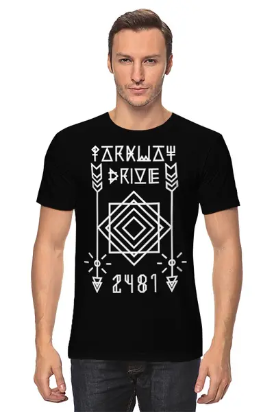 Заказать мужскую футболку в Москве. Футболка классическая Parkway Drive от geekbox - готовые дизайны и нанесение принтов.