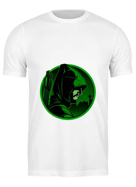 Заказать мужскую футболку в Москве. Футболка классическая Зеленая Стрела от Крейн Трейсер - готовые дизайны и нанесение принтов.