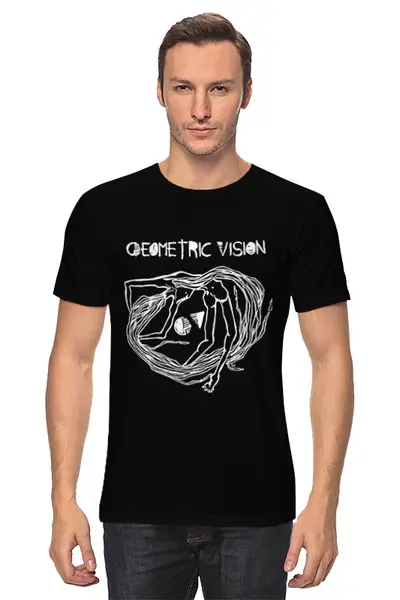 Заказать мужскую футболку в Москве. Футболка классическая Geometric Vision \ Woman от OEX design - готовые дизайны и нанесение принтов.