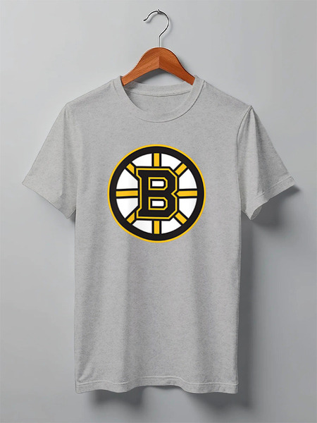 Заказать мужскую футболку в Москве. Футболка классическая Boston Bruins от dobryidesign - готовые дизайны и нанесение принтов.