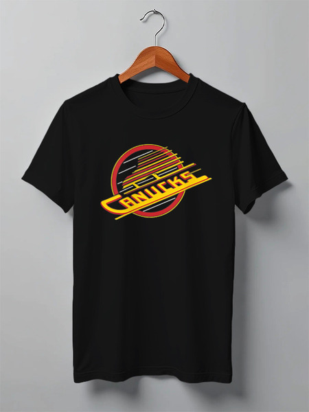 Заказать мужскую футболку в Москве. Футболка классическая Vancouver Canucks / NHL Canada от KinoArt - готовые дизайны и нанесение принтов.