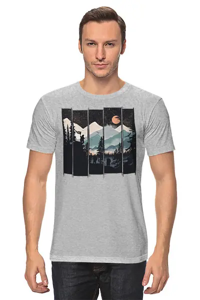 Заказать мужскую футболку в Москве. Футболка классическая Go Wild от oneredfoxstore@gmail.com - готовые дизайны и нанесение принтов.