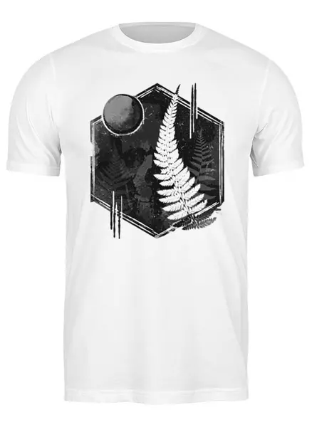 Заказать мужскую футболку в Москве. Футболка классическая Fern Skull от oneredfoxstore@gmail.com - готовые дизайны и нанесение принтов.